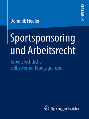 cover image of Sportsponsoring und Arbeitsrecht